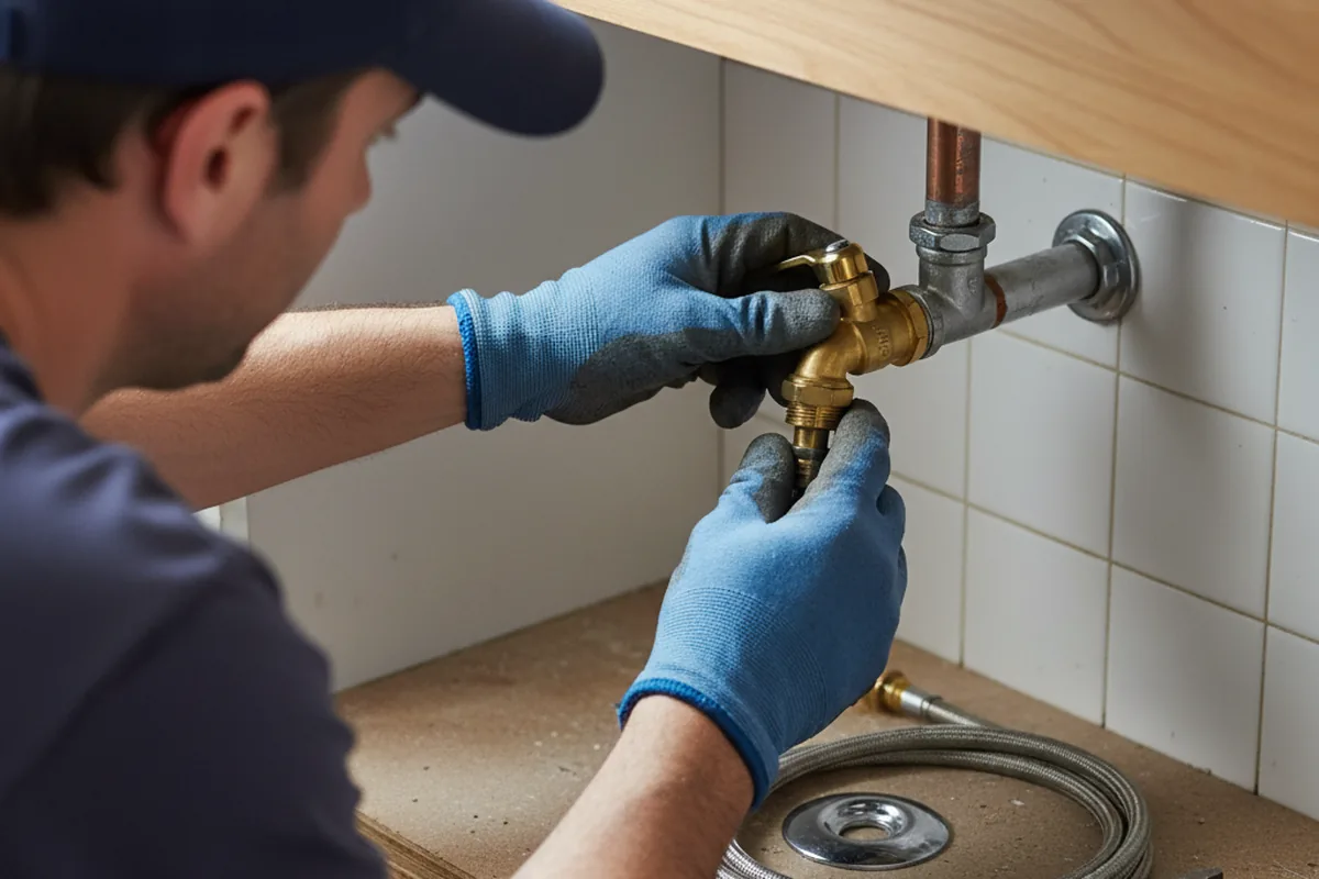 Shutoff valve and fitting work during Repiping in Wells